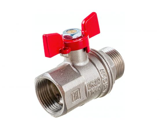 Шаровой кран VALFEX PREMIUM для воды, 3/4"" ВР/НР, бабочка VF.218.NB1.034.PREMIUM – изображение 3