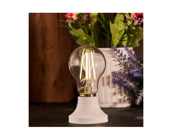 Филаментная лампа REXANT Груша A60 9.5 Вт 1140 Лм 4000K E27 диммируемая 604-075 – изображение 4