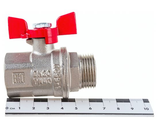 Шаровой кран VALFEX PREMIUM для воды, 3/4"" ВР/НР, бабочка VF.218.NB1.034.PREMIUM – изображение 4