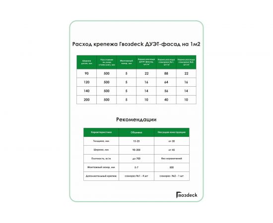 Крепеж Гвозdeck ДУЭТ ФАСАД (400 штук\200 пар) 10090000PA00WG03 – изображение 5