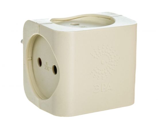 Тройник ЭРА SP-4-I 4гн, без заземления слоновая кость Б0008206 – изображение 5