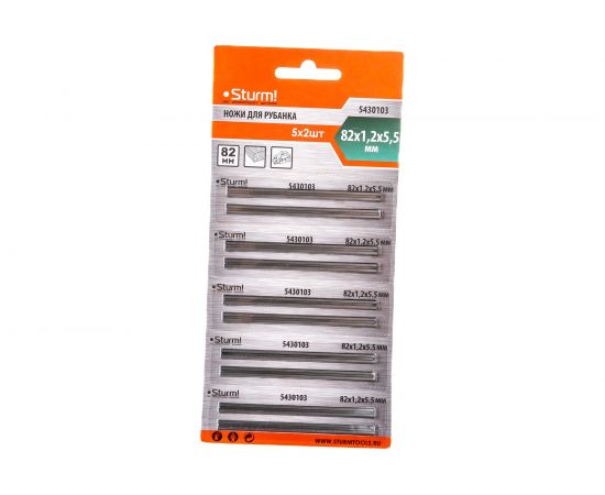 Нож для рубанка 82x1.2x5.5 мм Sturm 5430103 – изображение 5