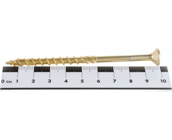 Конструкционный шуруп Rusconnect 6х100 мм, потайная головка 25 шт. 3106102 – изображение 6