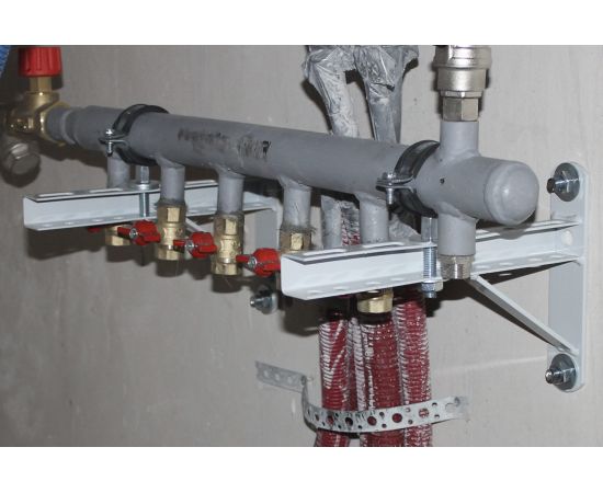 Консольный кронштейн LUCKY Guy с опорой L=400 мм, окрашенный RAL 7035 100 04 400 1 – изображение 6