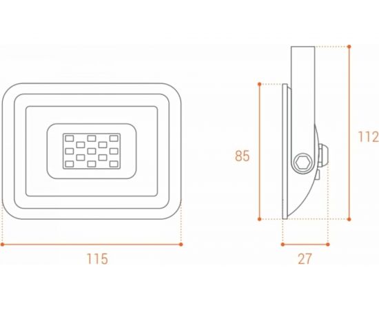 Светодиодный прожектор WOLTA 10Вт 4000К IP65 900 лм WFLS-10W/06 – изображение 7