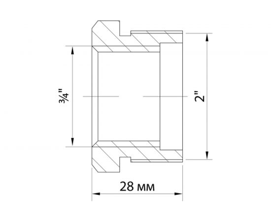Футорка VRT 3/4-1/2 нар/вн., никель1902-002015 503049 – изображение 9