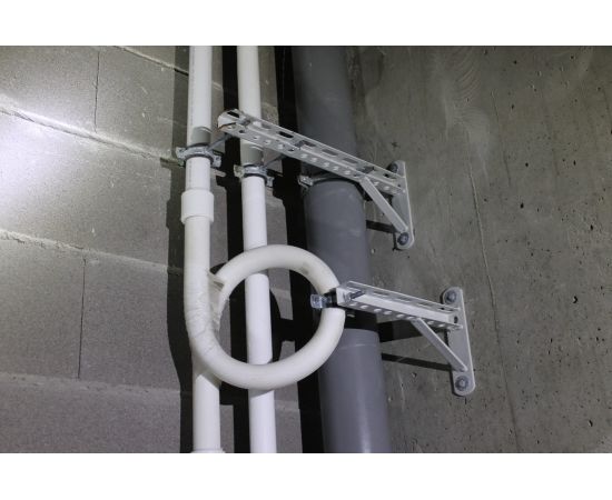 Консольный кронштейн LUCKY Guy с опорой L=400 мм, окрашенный RAL 7035 100 04 400 1 – изображение 9