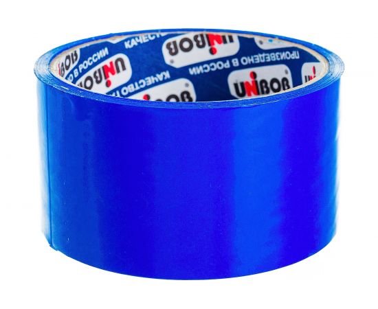 Упаковочная клейкая лента UNIBOB синяя 48 мм х 24 м, 45 мкм 214941 
