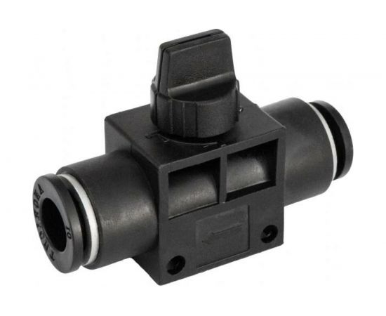 Фитинг с шаровым краном для трубки ПВХ (10 шт; 6 мм) ДАЛИ-авто DA-01293 