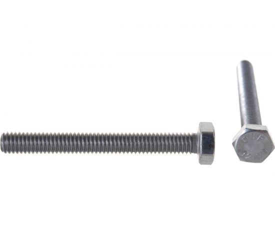 Болт с шестигранной головкой, с полной резьбой ЕВРОПАРТНЕР DIN 933 нержав. сталь, 6х50 мм, 4 шт. G2 9653 1 