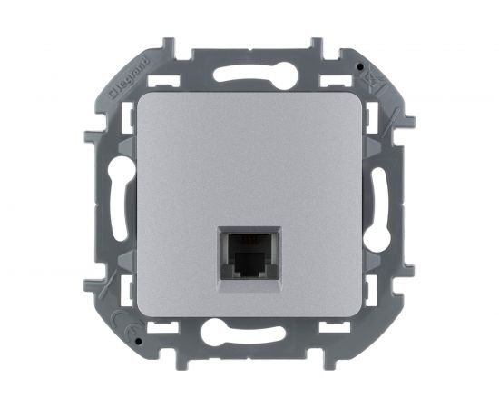 Телефонная розетка RJ11 Legrand - INSPIRIA - алюминий 673822 