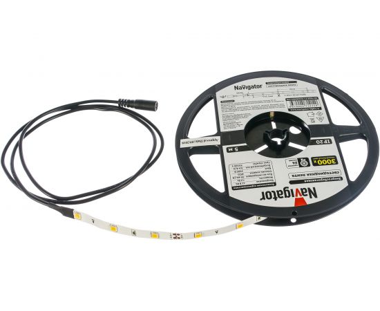 Светодиодная лента Navigator 71 414 NLS-5050WW30-7.2 IP20 12B R5 5 м 4670004714140 220227 