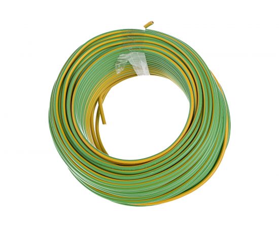 Провод ОРЕОЛ ПуВ нг А LS 1х6,0 желто-зеленый 50м 83261 
