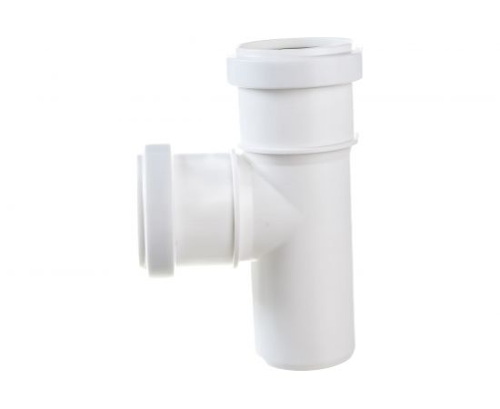 Тройник для бесшумной канализации ПОЛИТЭК из ПП, диаметр 50х50/87.5 градусов 200505087 