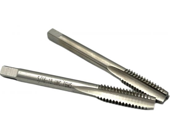 Дюймовый метчик TORNERI UNC 5/16 18 нитей Р6М5 комплект из 2-х штук 035369:637 