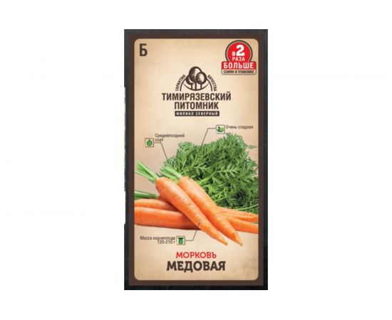 Семена Тимирязевский питомник Морковь медовая 4 г 4630035660199 
