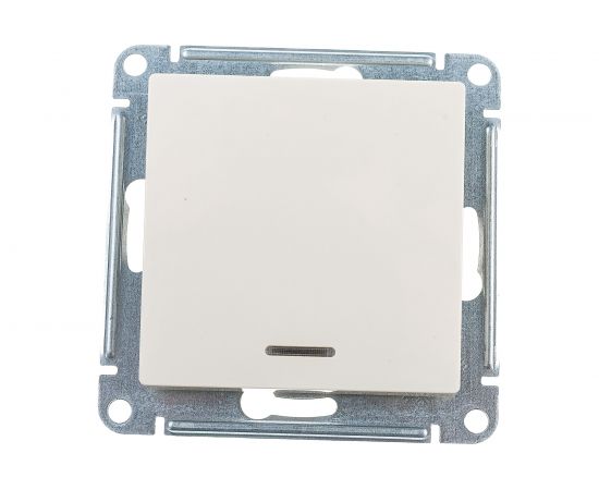 1-клавишный переключатель Schneider Electric AtlasDesign Бежевый с подсветкой, сх.6а, 10АХ ATN000263 