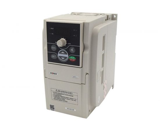 Преобразователь частоты KIPPRIBOR AFD-L022.43B 2,2кВт, 3х380В, 5,5А, артикул 00000094543 