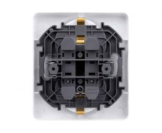 Розетка Legrand 2x2К+З - немецкий стандарт - 16 А - 250 В - INSPIRIA - белый 673750 – изображение 2