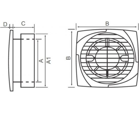 Вентилятор MTG A fi150-H гигротаймер + клапан 31185 – изображение 2