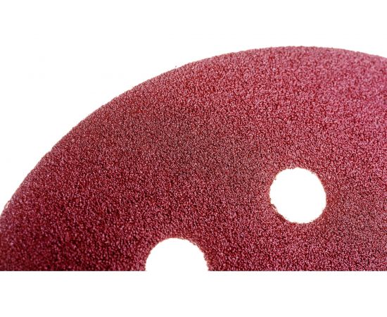 Круг абразивный на ворсовой подложке под липучку, перфорированный (5 шт; 125 мм; 8 отв; P 100) СИБРТЕХ 738057 – изображение 2