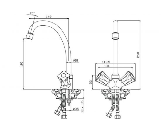 Смеситель для кухни OLIVES 21432VG – изображение 2
