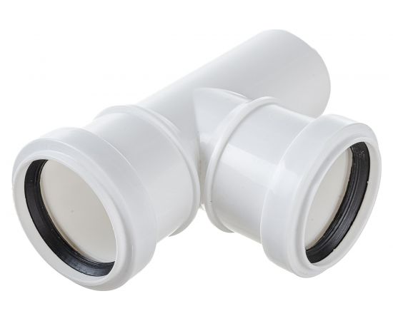 Тройник для бесшумной канализации ПОЛИТЭК из ПП, диаметр 50х50/87.5 градусов 200505087 – изображение 2