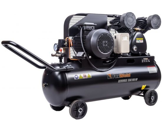 Масляный ременной компрессор FOXWELD AEROMAX 550/100 HP 7069 – изображение 2