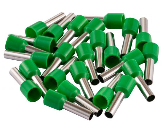 Наконечник-гильза duwi Е6012 6мм2 с изолированным фланцем, 25 шт./уп., 26677 8 – изображение 2