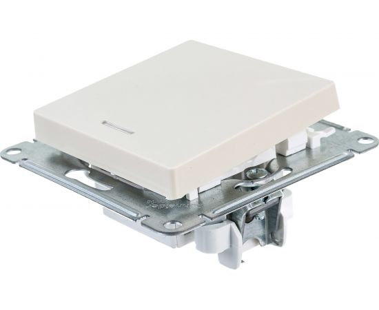 1-клавишный переключатель Schneider Electric AtlasDesign Бежевый с подсветкой, сх.6а, 10АХ ATN000263 – изображение 3