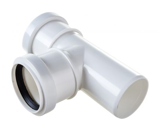 Тройник для бесшумной канализации ПОЛИТЭК из ПП, диаметр 50х50/87.5 градусов 200505087 – изображение 3