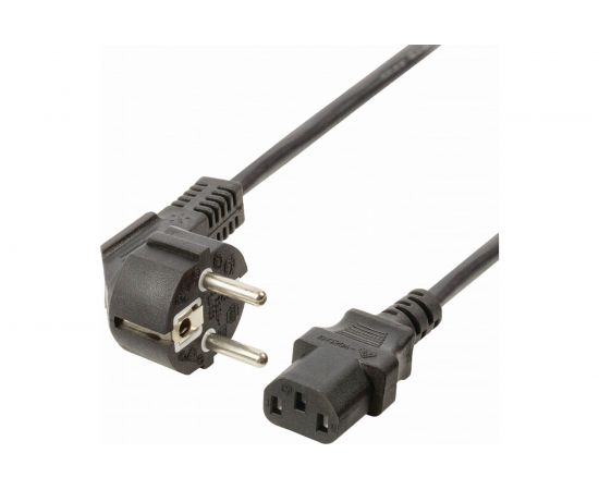 Сетевой шнур REXANT, угловая евровилка - евроразъем С13, кабель 3x1,5кв.мм, длина 0,5м 11-1136 – изображение 3