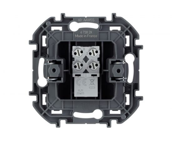 Телефонная розетка RJ11 Legrand - INSPIRIA - алюминий 673822 – изображение 3