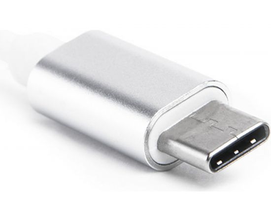 Переходник Atom Evolution USB Type-C 3.1 - Micro SD/TF, 0,15 м, штекер/гнездо, серебряный, 31052 – изображение 3