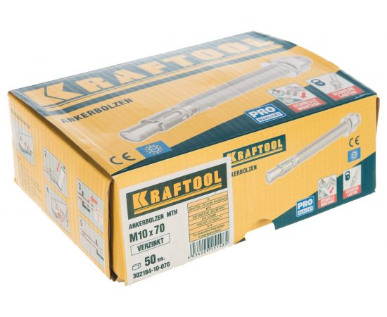 Анкер клиновой (М10x70; 50 шт.) Kraftool 302184-10-070 – изображение 4