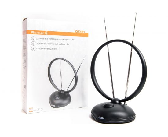 Комнатная антена СИГНАЛelectronics DVB-T2 и ДМВ+МВ активная Сигнал SAI 213 23485 – изображение 4