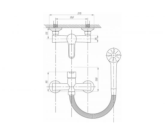 Смеситель для душа FAUZT тип См-ДшОНРШл FZs-241-B101 – изображение 4