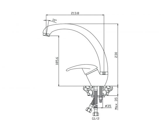 Смеситель для кухни OLIVES LERIDA 08430LR – изображение 5