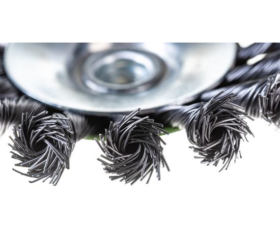 Щетка крученая конусная 115 мм для УШМ Дело Техники 275315 – изображение 6