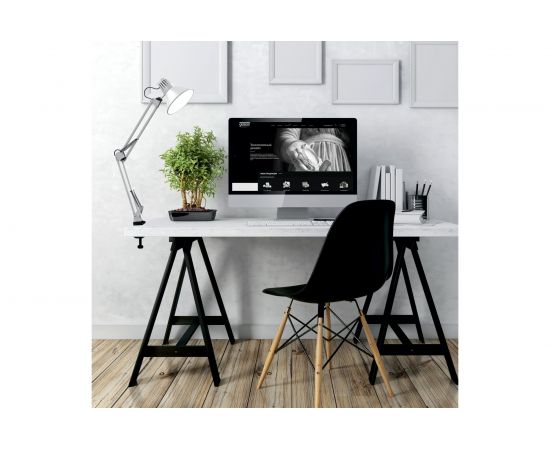 Настольный светильник Gauss модель GTL001 60W 220-240V E27 белый струбцина 1/16 GT0011 – изображение 6