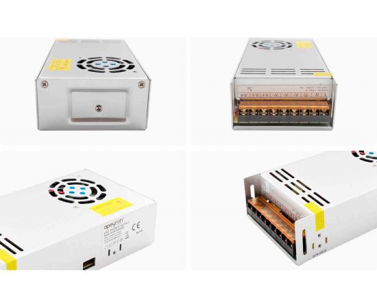 Блок питания Apeyron 12В, 400 Вт, IP20, 33,3 А, 215х115х52 мм / 03-38 – изображение 9