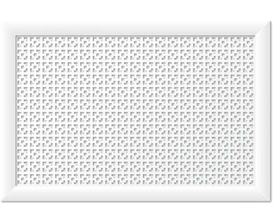 Экран для радиатора Стильный Дом Дамаско 90х60 см, белый v545677 