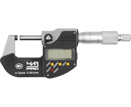 Микрометр ЧИЗ МКЦ-25 0.001, электронный, 4-кн. PRO 423460 