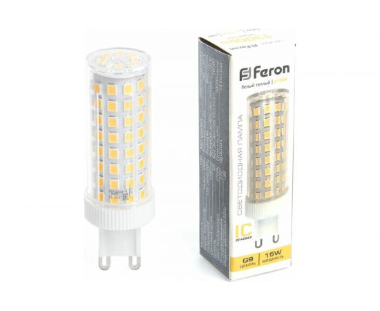 Светодиодная лампа FERON LB-437 G9 15W 2700K 38212 