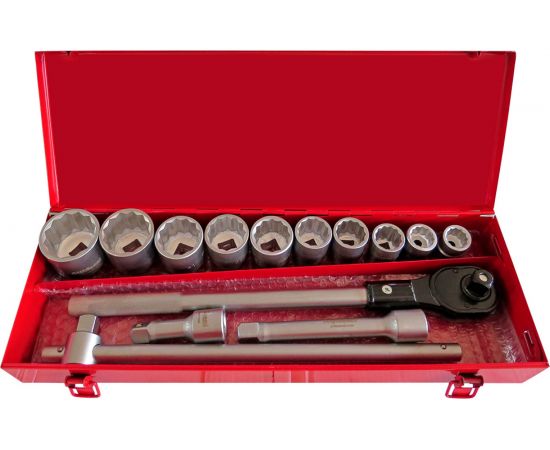 Набор профессионального инструмента AV Steel 15 предметов 3/4 в мет. кейсе AV-531115 