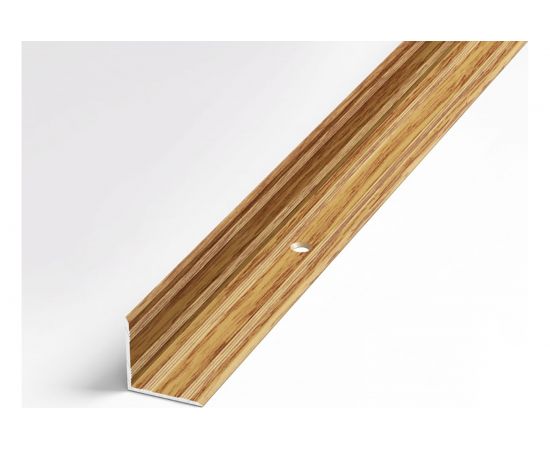 Порог внутренний угловой алюминиевый (20х20 мм, 1,35 м, Дуб универсальный) ЛУКА 00000001596 