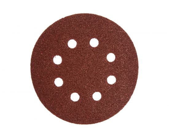 Круг шлифовальный на липучке по дереву/металлу 10 шт. (125 мм; P60; 8 отверстий) Gigant G-1017 