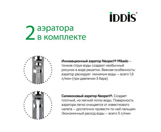 Смеситель для умывальника IDDIS Slide с инновационным управлением Push Control SLISBBTi01 – изображение 14