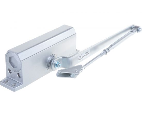 Дверной доводчик Trodos TD-120 с фиксацией 90 серебро 272050 – изображение 2