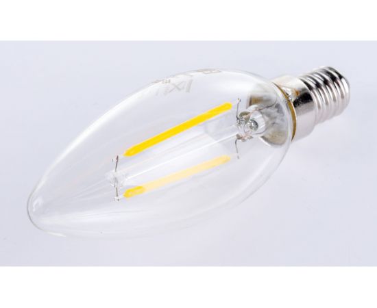 Светодиодная лампа Polaroid 220V C37 FIL 2,2W 3000K E14 250lm PL-C37F2143 – изображение 2